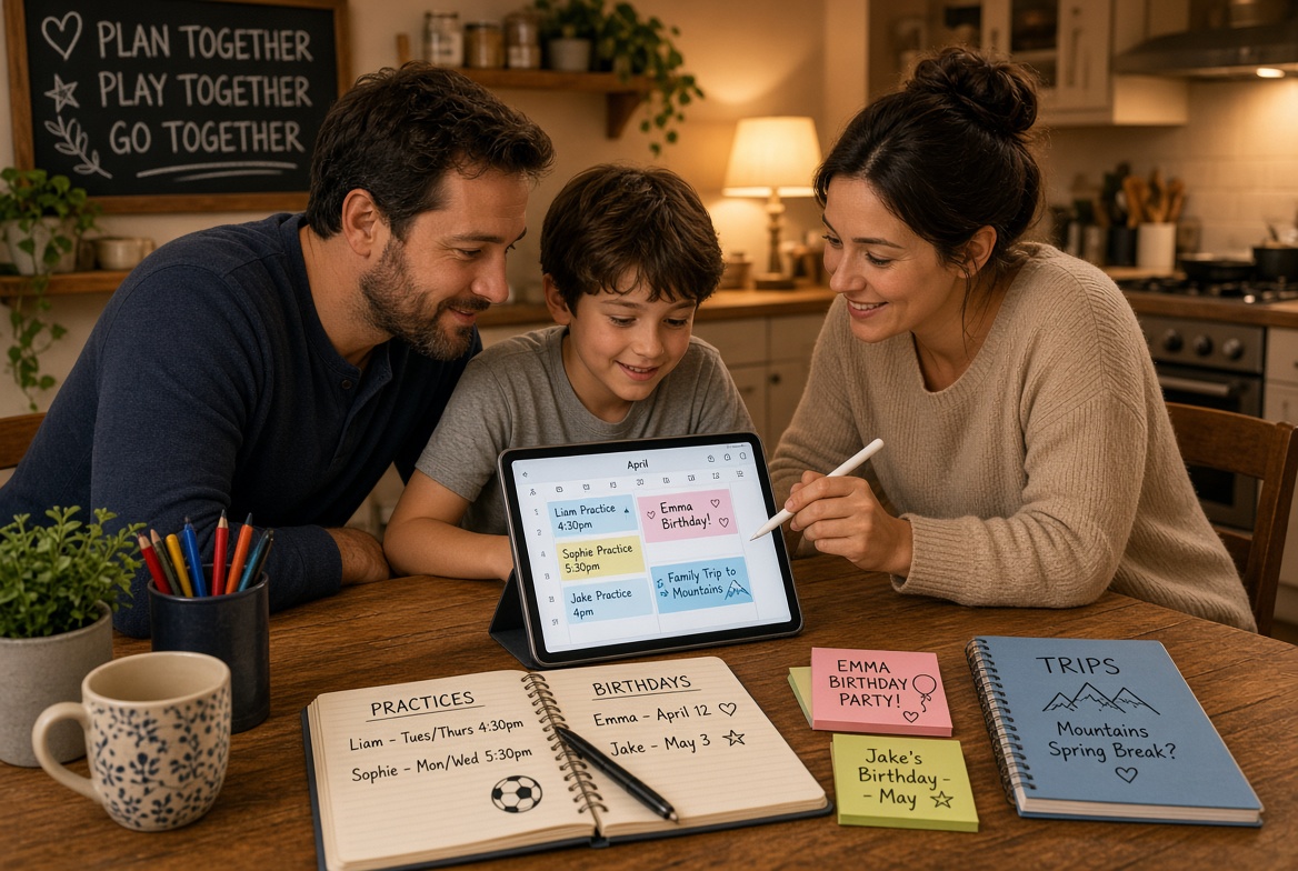 Family planning on a tablet